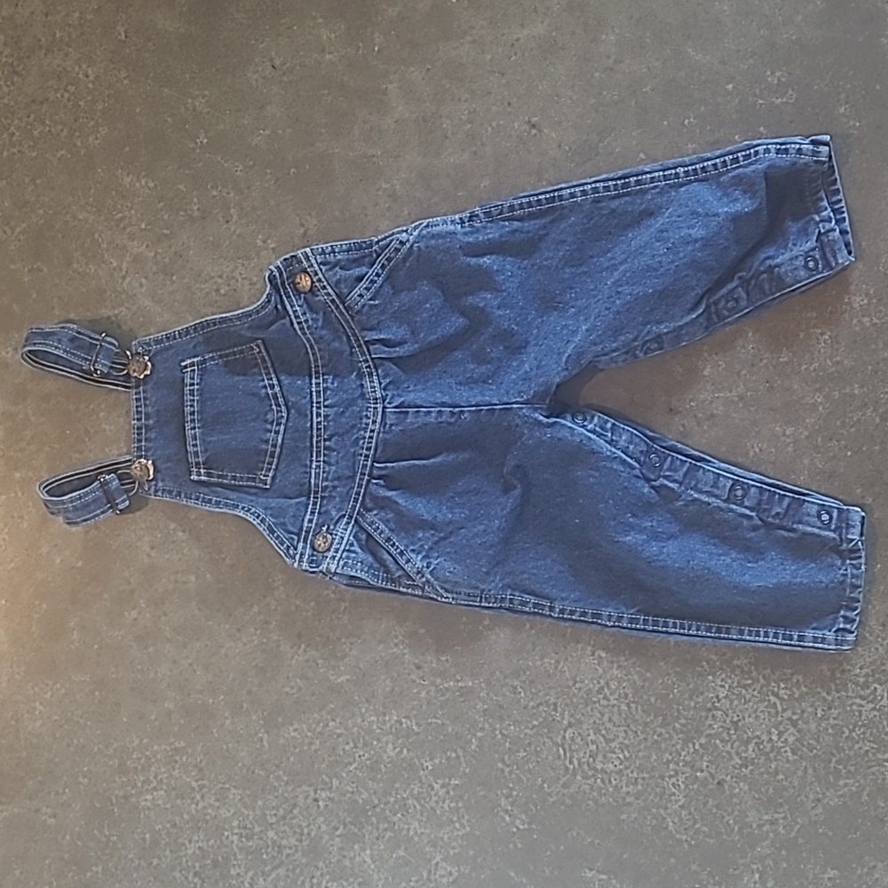 VINTAGE TODDLER OSHKOSH B'GOSH VESTBAK BIB OVERALLS 3T